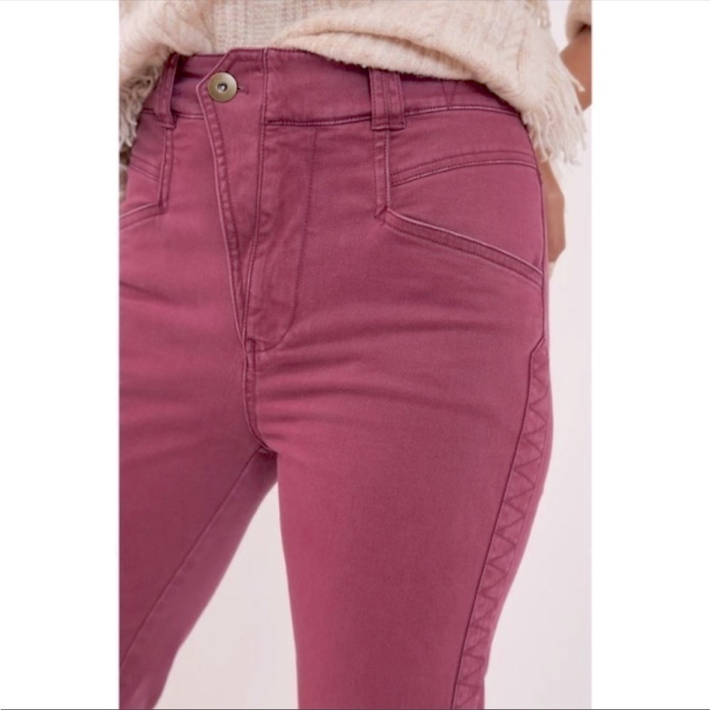 Anthropologie High Rise Bridgette Seamed Slim Pants Size 29 - Picture 3 of 10